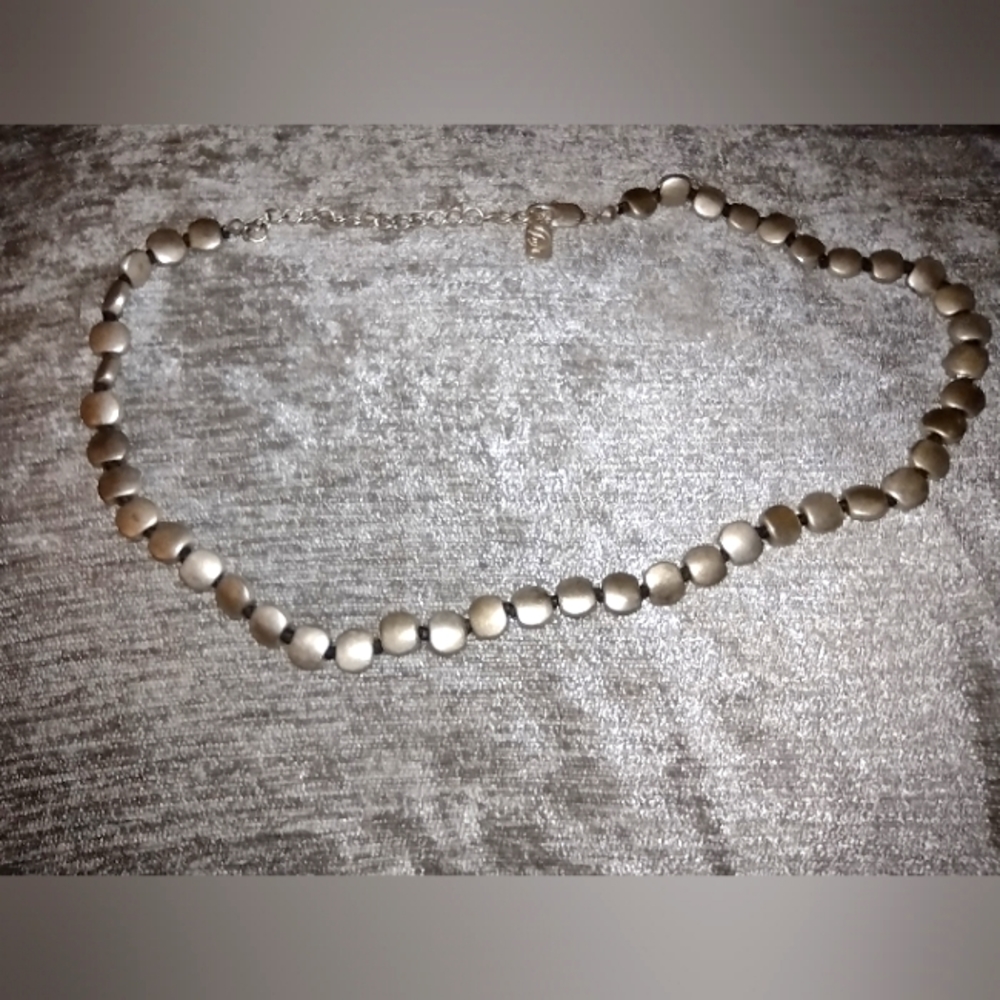 Artesian Stone Beaded Necklace, 16" with 2" extension